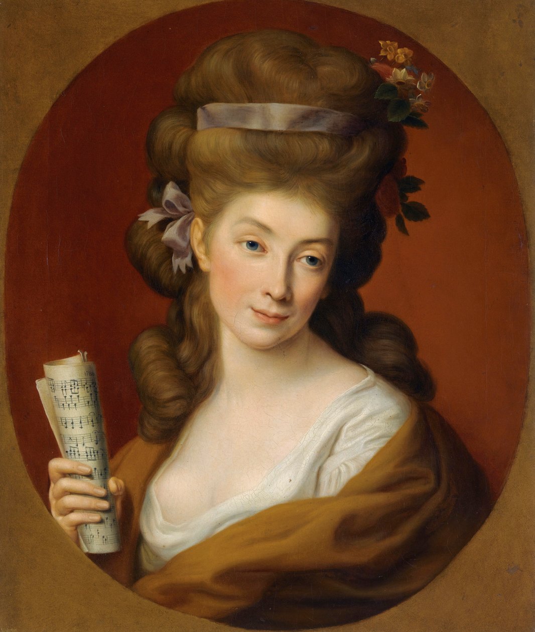 Portrait of Princess Izabela Elzbieta Potocka, nee Lubomirska (1736-1816) by Pompeo Girolamo Batoni