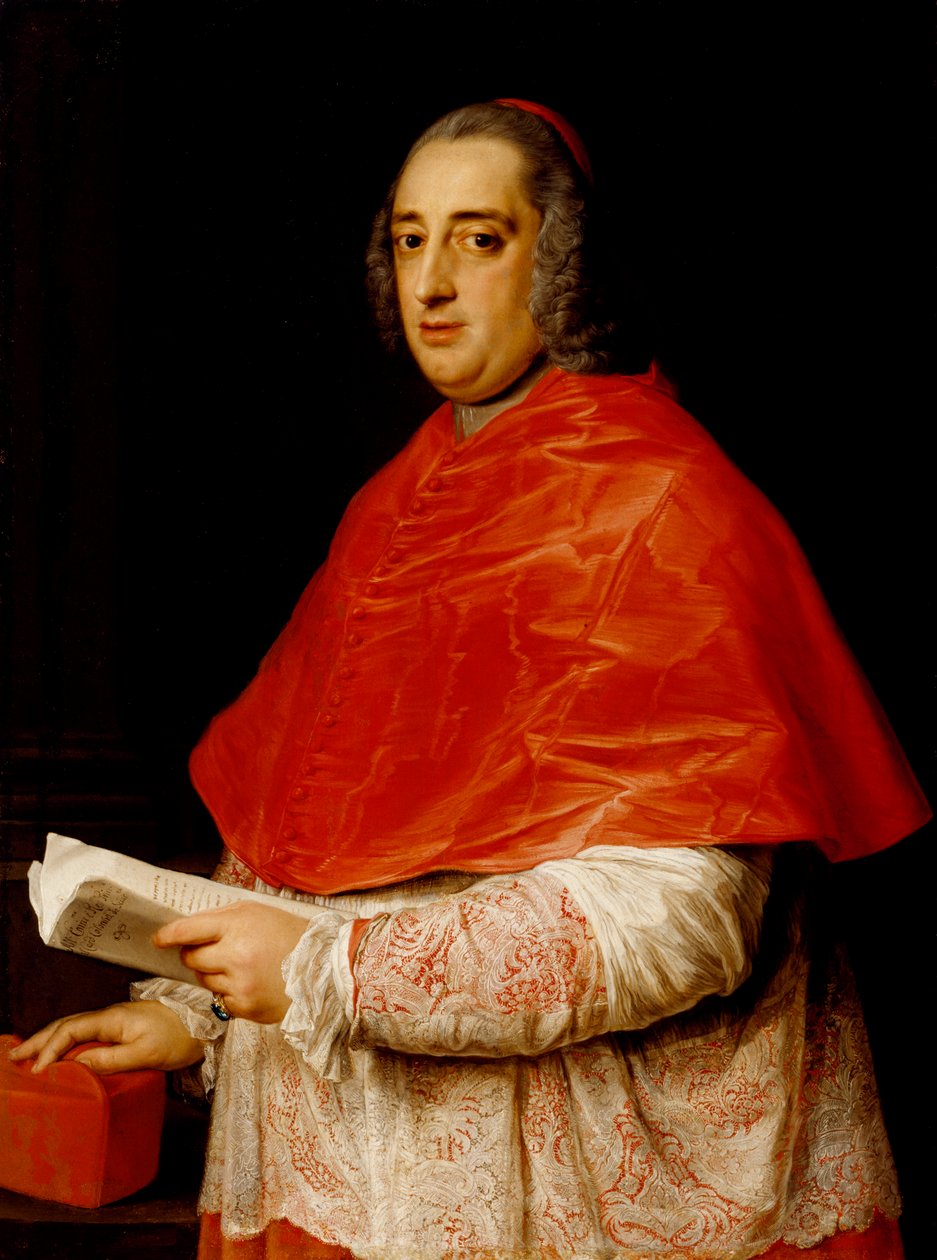 Portrait of Cardinal Prospero Colonna di Sciarra by Pompeo Girolamo Batoni