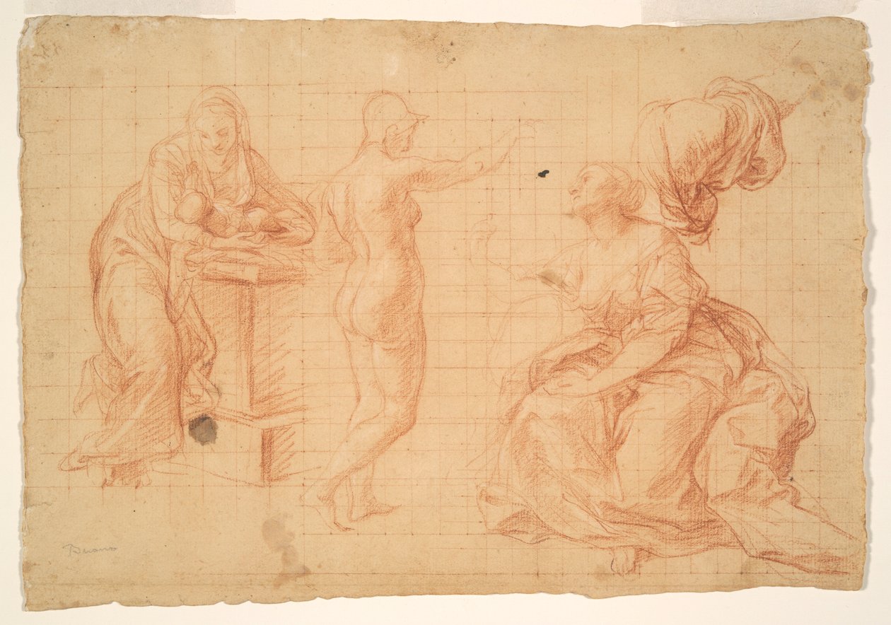 Studies for by Pompeo Girolamo Batoni
