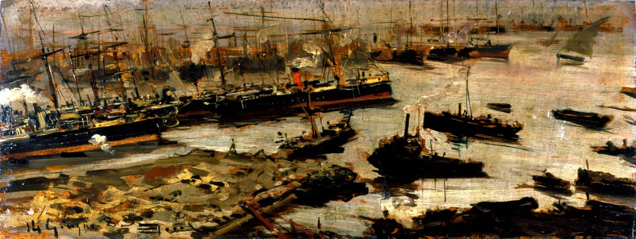Port of Genoa by Pompeo Mariani