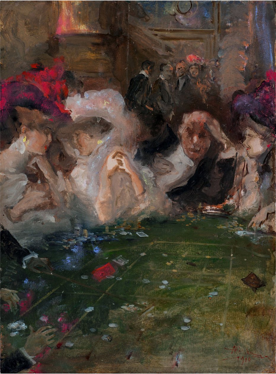 Professional Roulette Gamblers by Pompeo Mariani