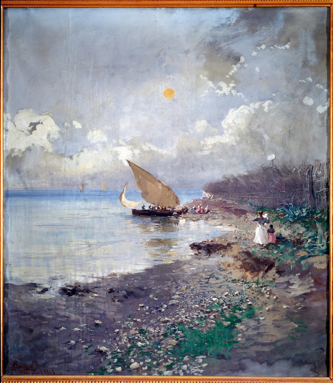 Return from Fishing by Pompeo Mariani (1857-1927) 1898 by Pompeo Mariani