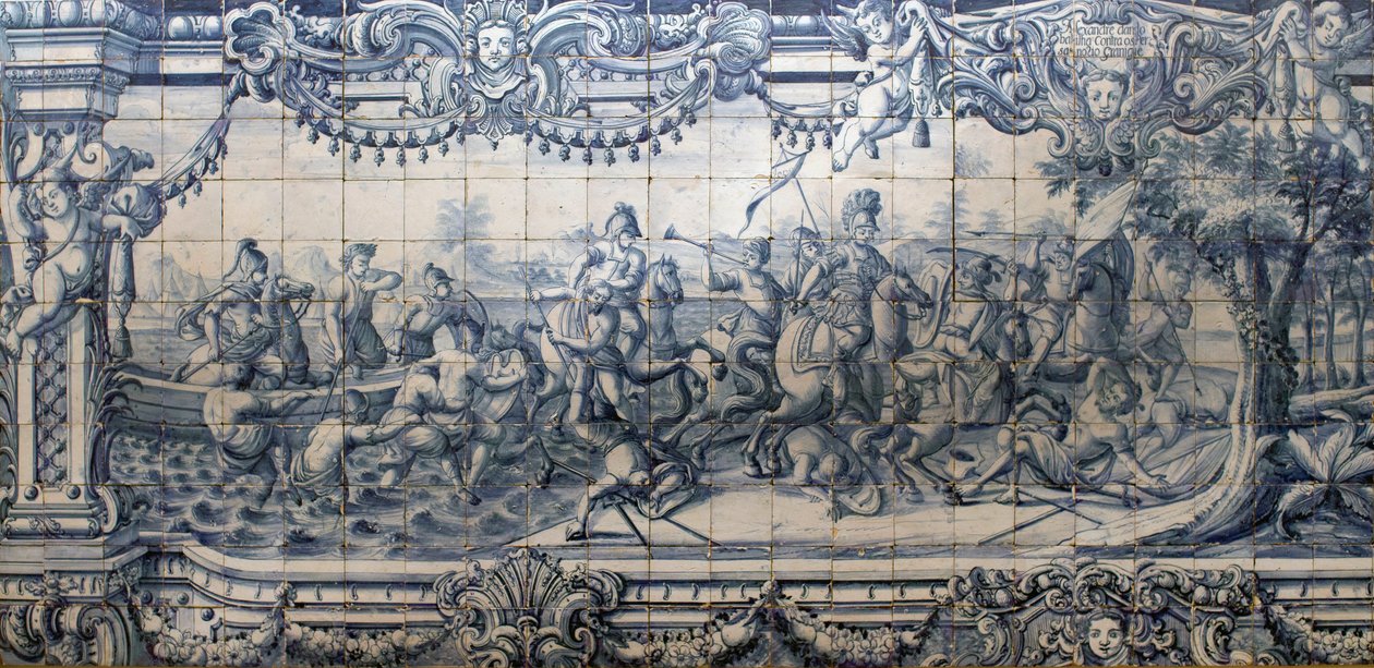 Alexander the Great fighting the Persians by Portuguese School