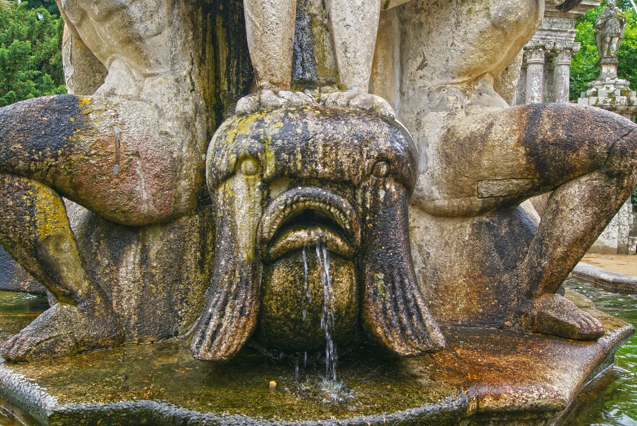 Fish Carving at the Base of an Obelisk, Lamego, Portugal. 1738 by Portuguese School