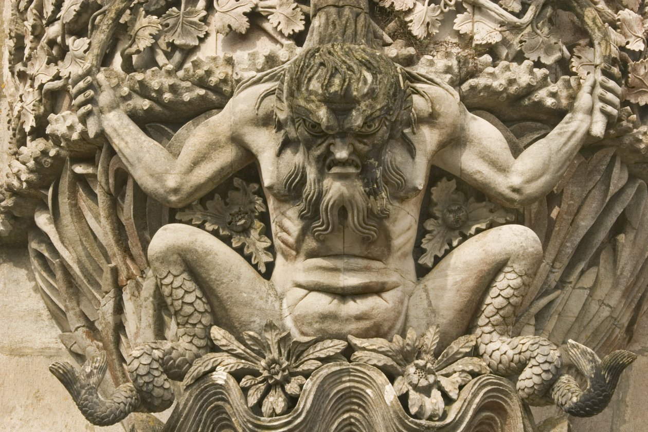Gargoyle of a sea monster by Portuguese School