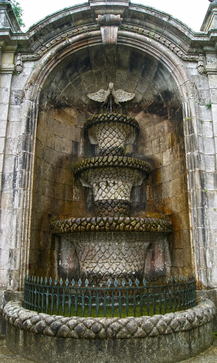 Pelican Fountain, Santuário de Nossa Senhora dos Remédios, Lamego, Portugal 1738 by Portuguese School
