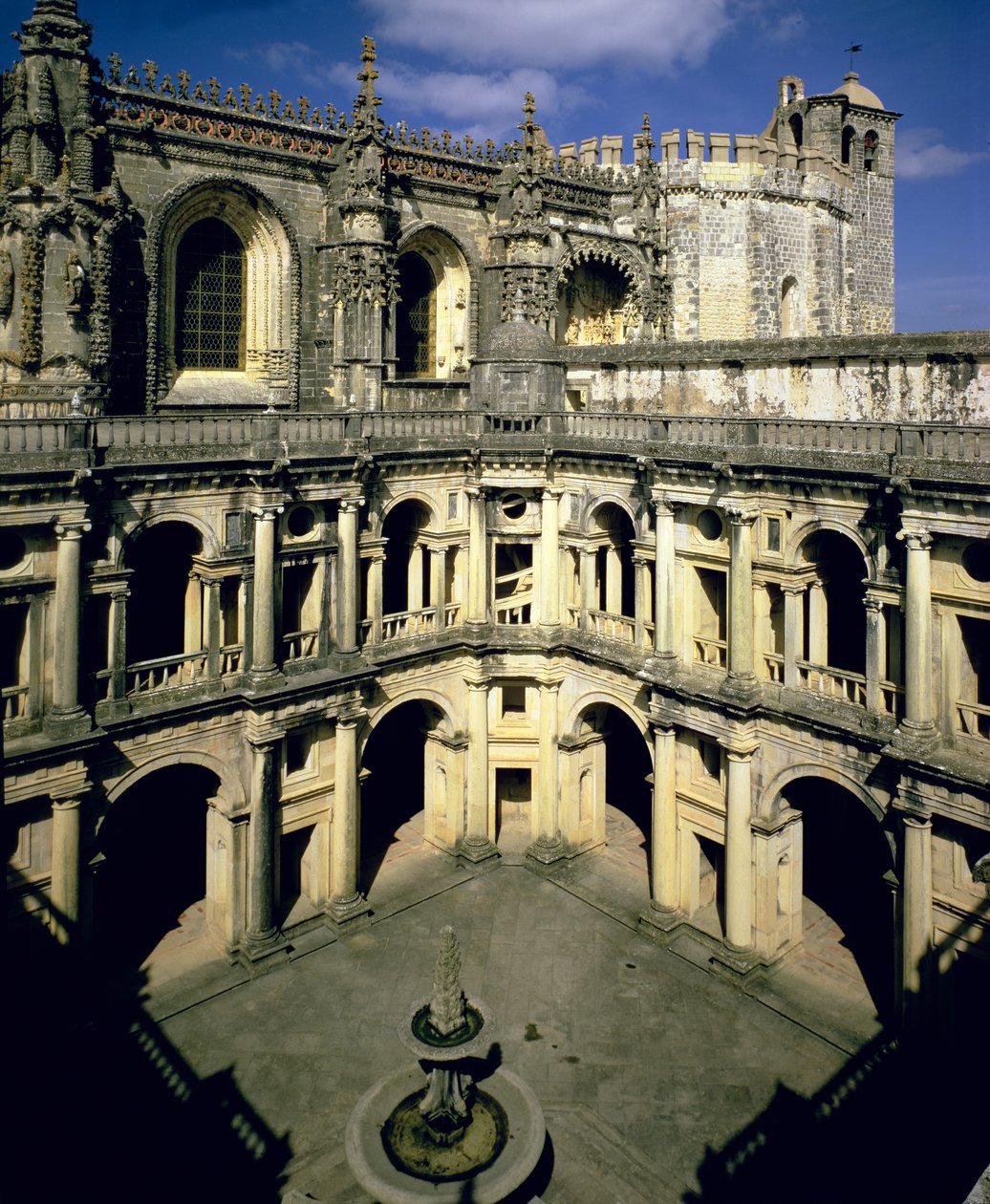 View of the Claustro dos Felipes, completed after 1584 by Portuguese School