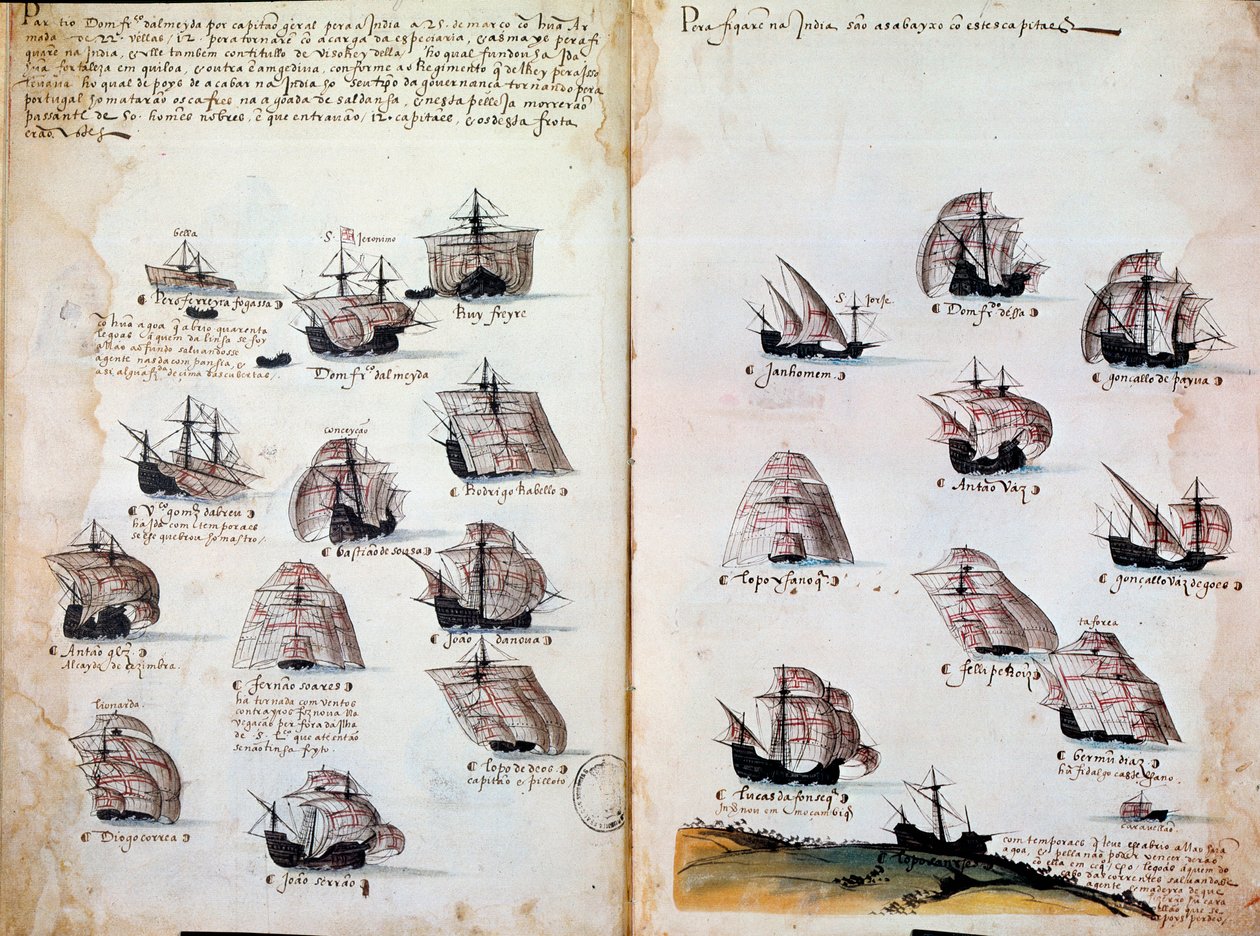 Warships. Memories of the Armadas of Portugal Under King Manuel I (1469 - 1521) by Portuguese School