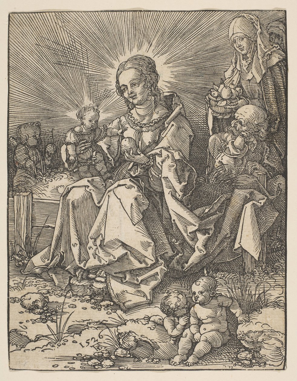 The Madonna on a Grassy Bank by Possibly Albrecht Dürer