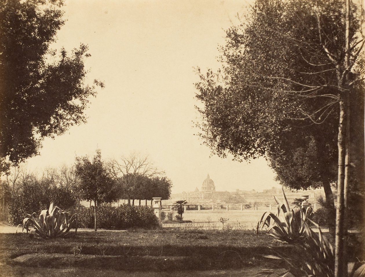 St. Peters from the Pincian Hill by Possibly by Jane Martha St. John.