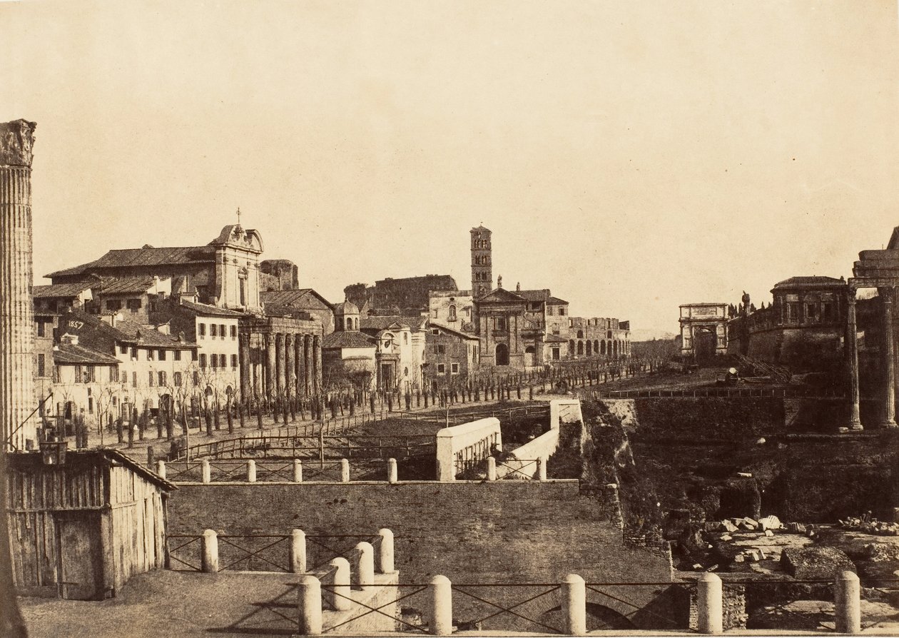 The Forum, Rome, 1853-56 by Possibly by Jane Martha St. John.