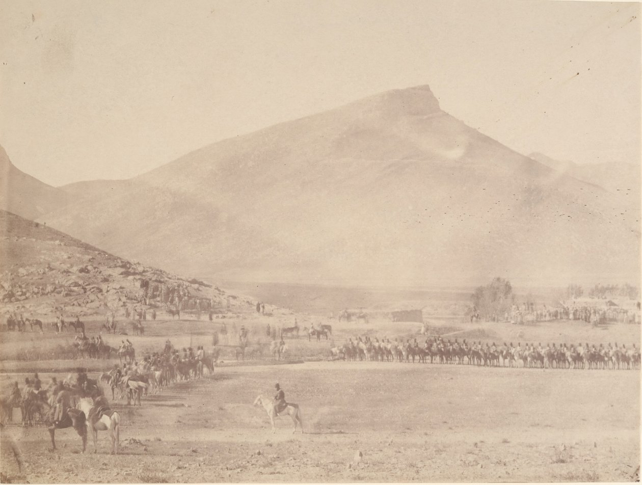 Departure for the hunt, Tomb of Khan of Khiva by Possibly by Luigi Pesce.