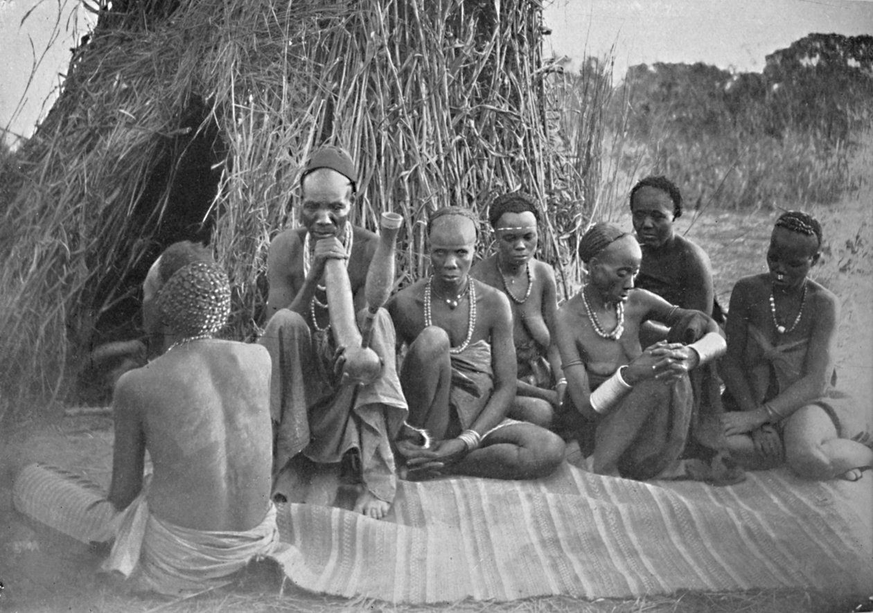 Ba-Bisa People from Near Lake Bangweulu: East African Bantu, 1902 by Poulet Weatherley