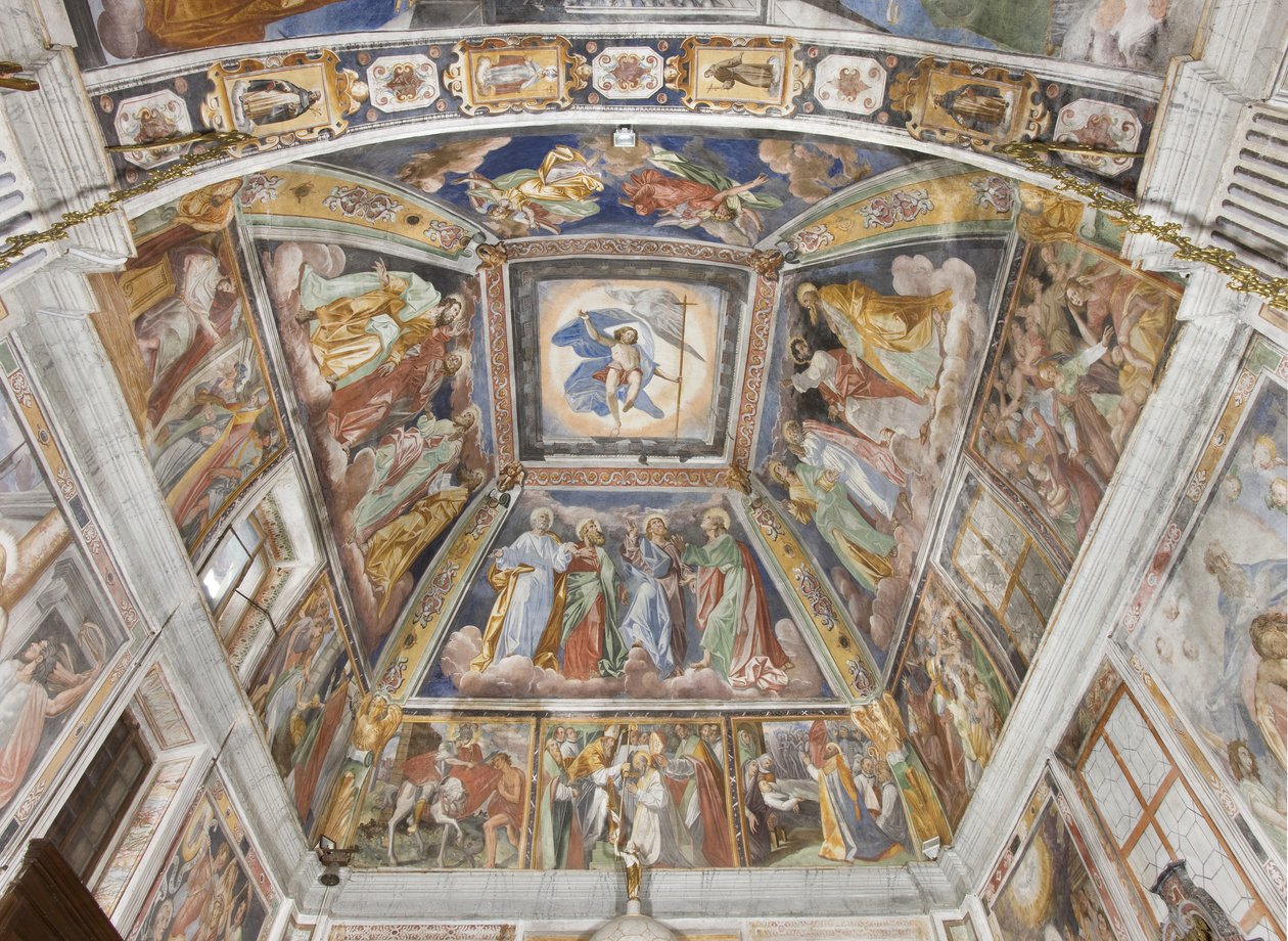 Twelve Apostles and Triumphant Christ, 1590-1600 by Pozzo or Pozzi di Puria Brothers Pozzo or Pozzi di Puria Brothers