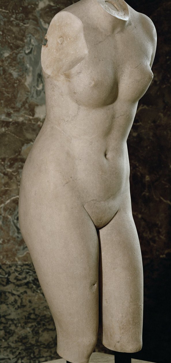 Aphrodite of Knidos, Antique Replica of an Original by Praxiteles by Praxiteles (after)
