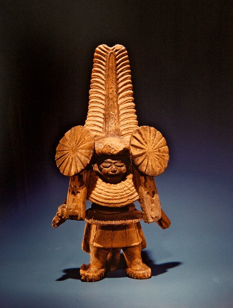 Figure with elongated headdress, Remojadas Culture, Vera Cruz by Pre Columbian Pre Columbian