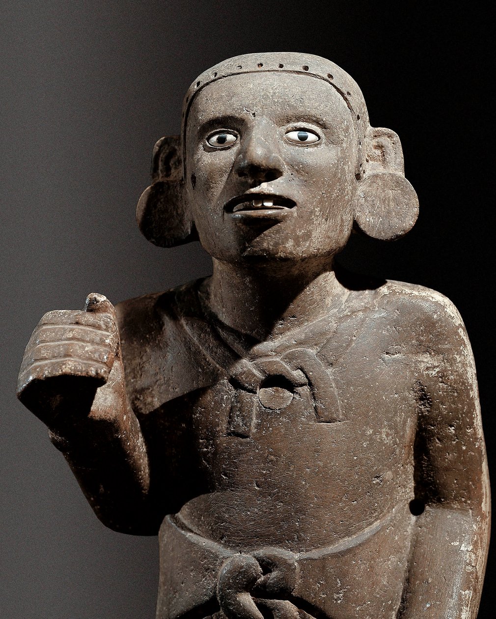 Pre-Columbian civilization: sculpture of an Aztec priest by Pre Columbian