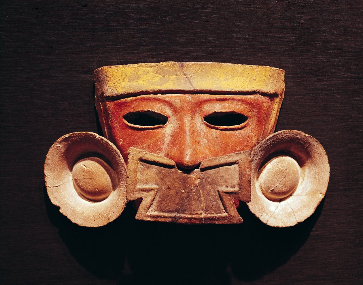 Human Mask by Pre-Columbian: Premium art reproduction
