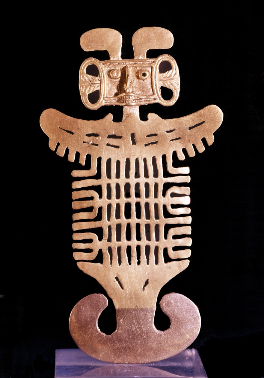 Pre-Columbian Art: Anthropomorphic Pendant by Pre Columbian Pre Columbian