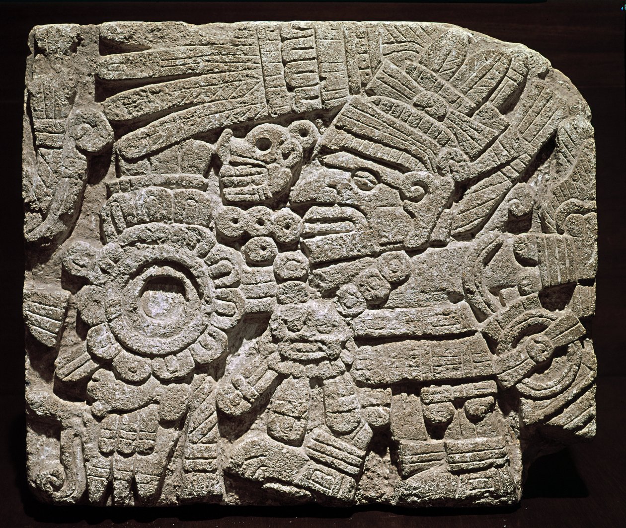 Sculpted Pectoral Representing a Richly Dressed Character by Pre Columbian Pre Columbian