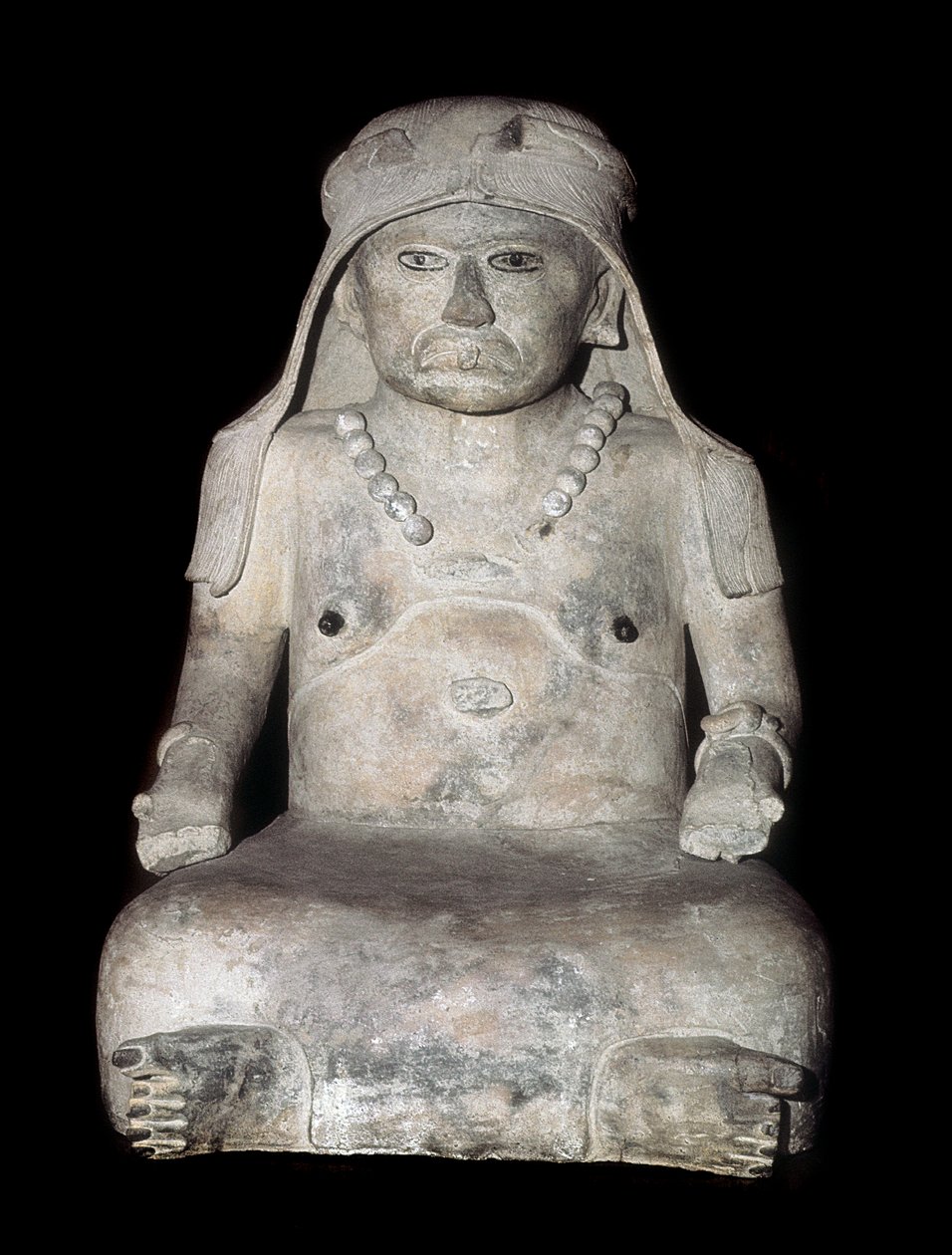 Pre-Columbian Art: Old Woman with a Head Cover by Pre Columbian Pre Columbian