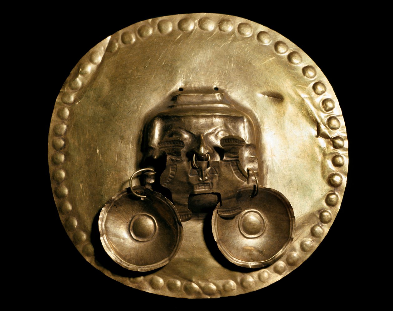 Pre-Columbian art, Calima culture: golden pectoral by Pre Columbian Pre Columbian