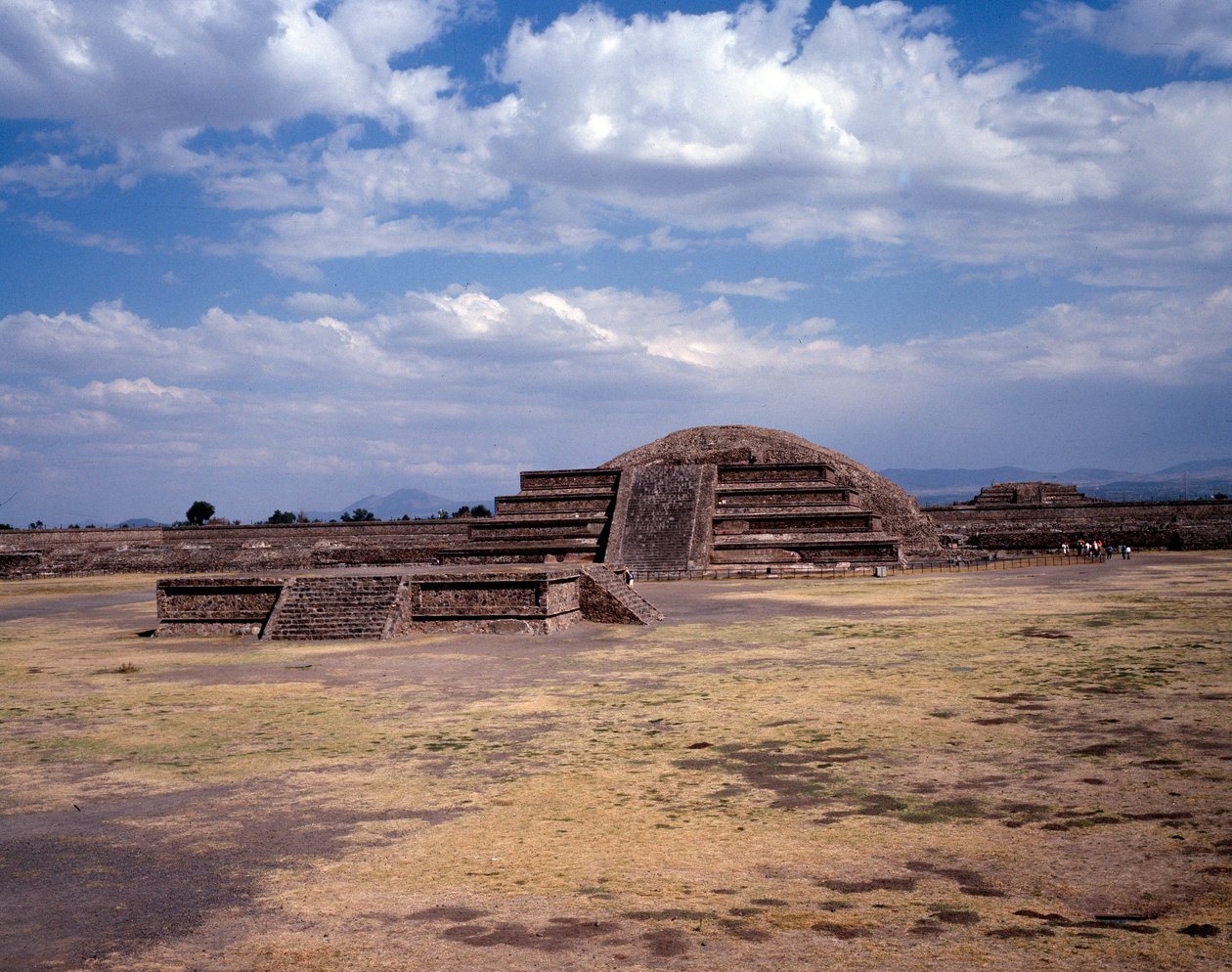 View of the Site of Teotihuacan: The Temple of the Sun by Pre Columbian Pre Columbian
