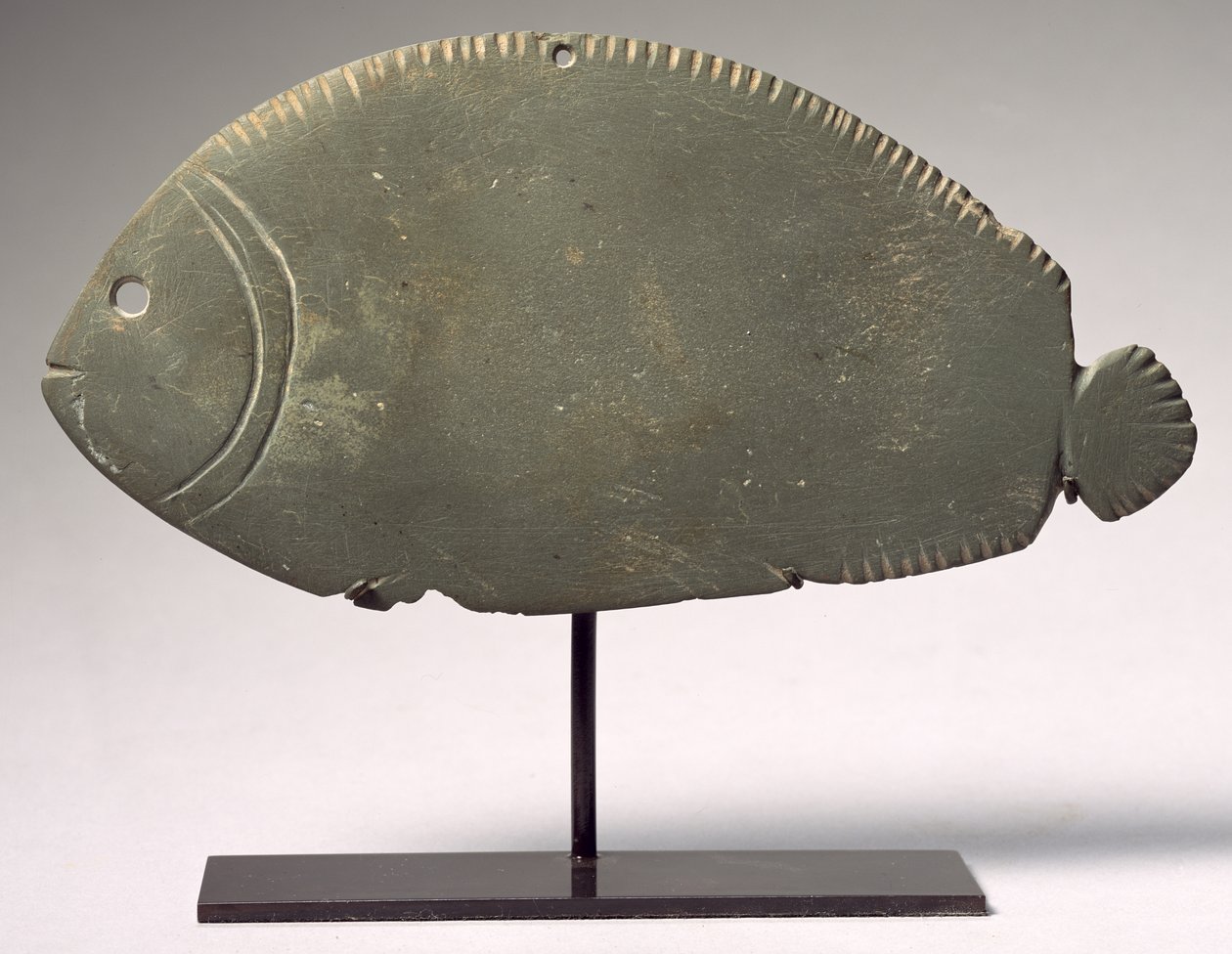 Tilapia Fish Palette, Late Naqada II-III Period, c.3300-3000 BC (green schist) by Predynastic Period Egyptian