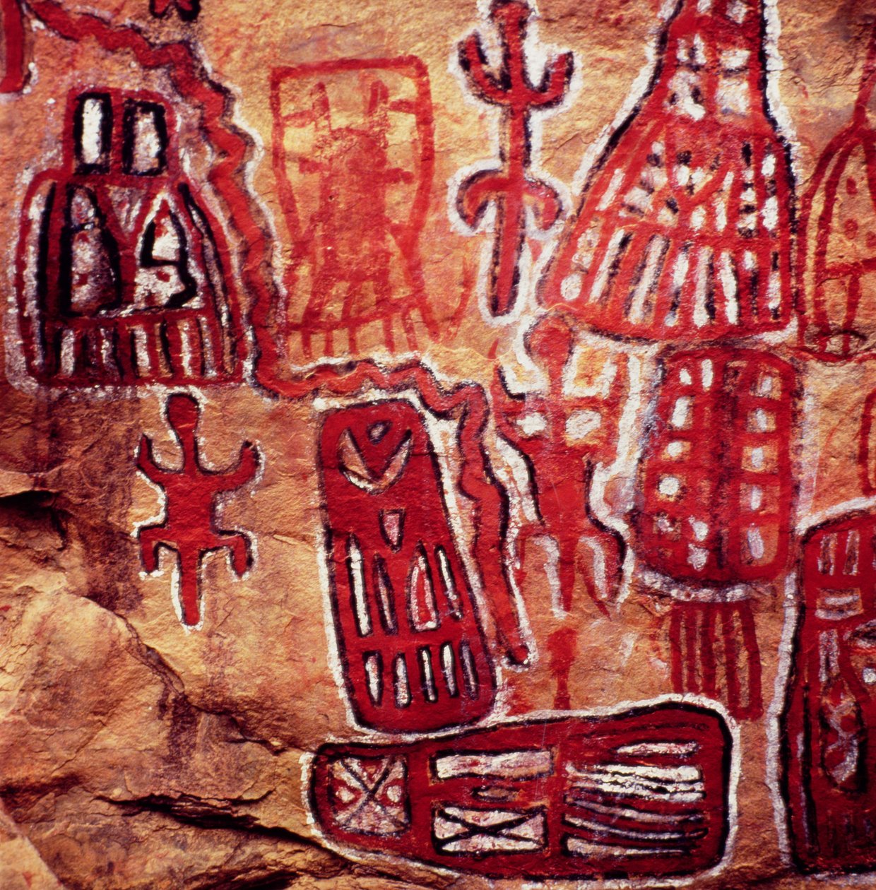 Prehistoric Rock Painting, from the Songhai-Dogon Region of Mali by Prehistoric