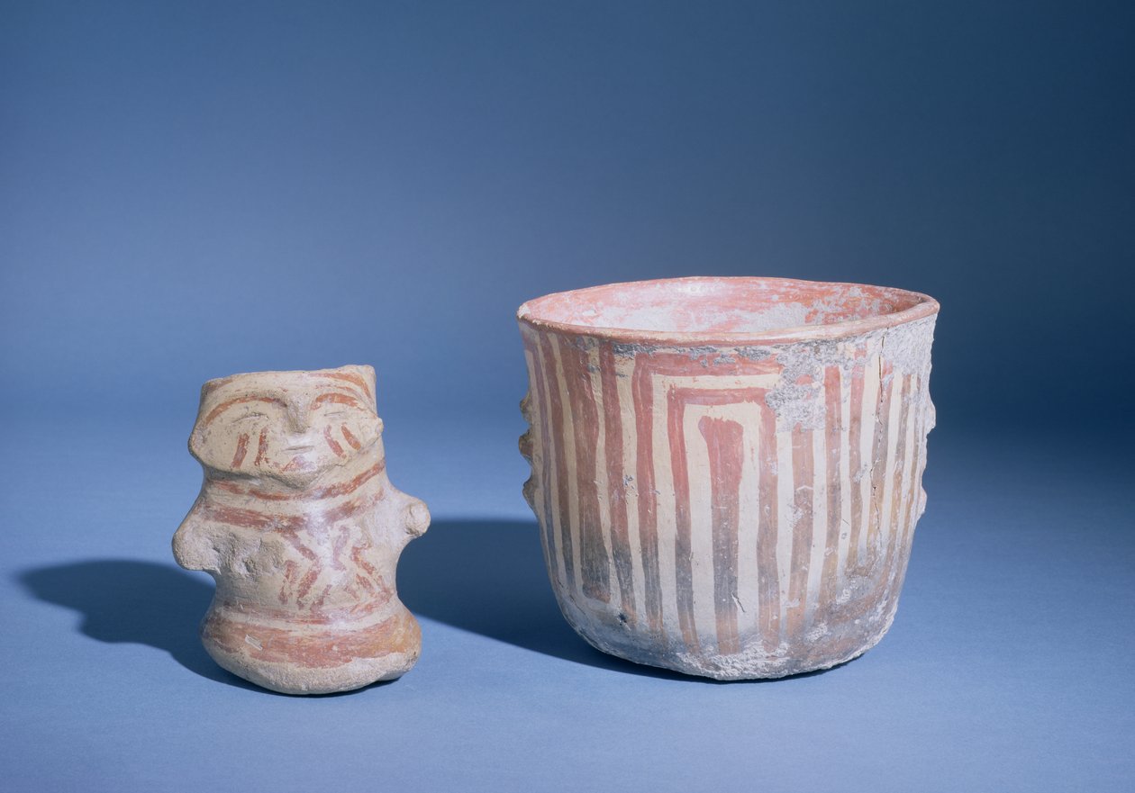 Vessels from Hacilar, Turkey, c.5500-00 BC by Prehistoric