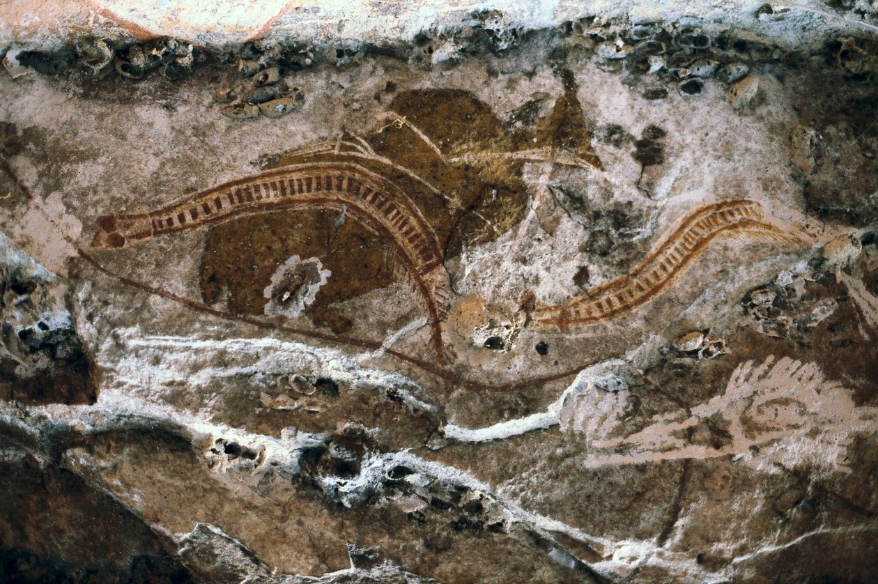 Aboriginal Rock Painting at Ubirr Caves, Kakadu National Park by Prehistoric Prehistoric