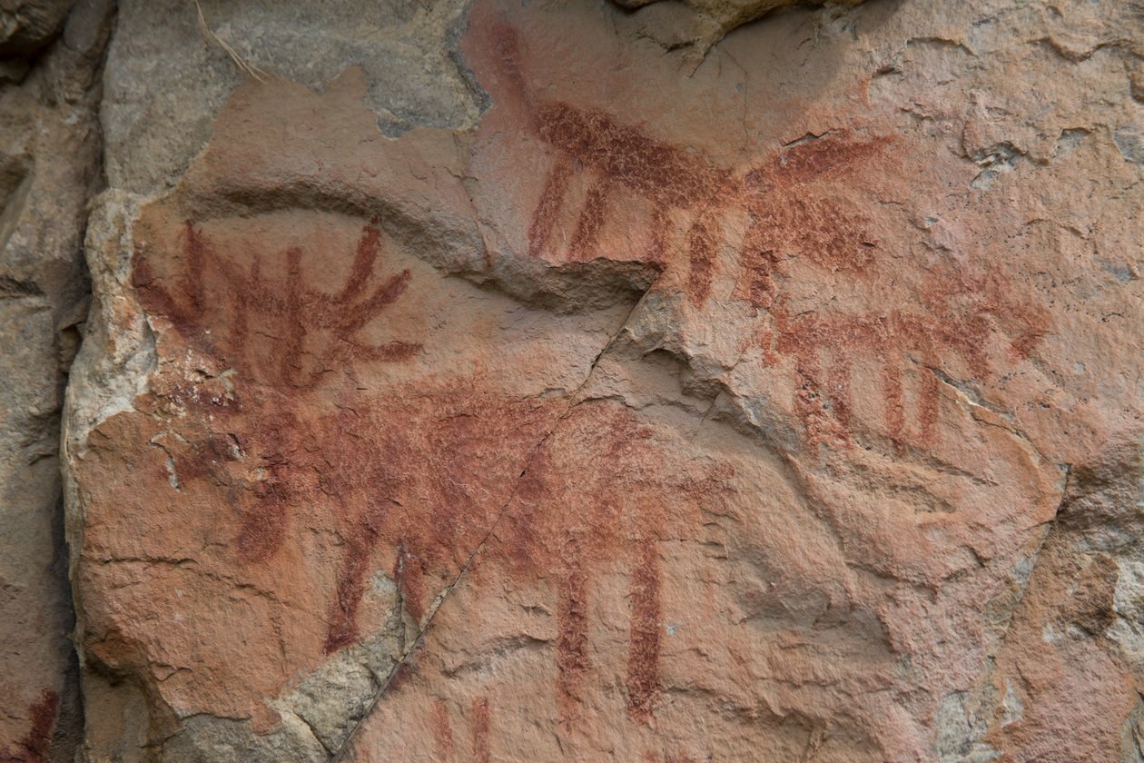 Cave Painting, Salmon-Challis National Forest by Prehistoric Prehistoric