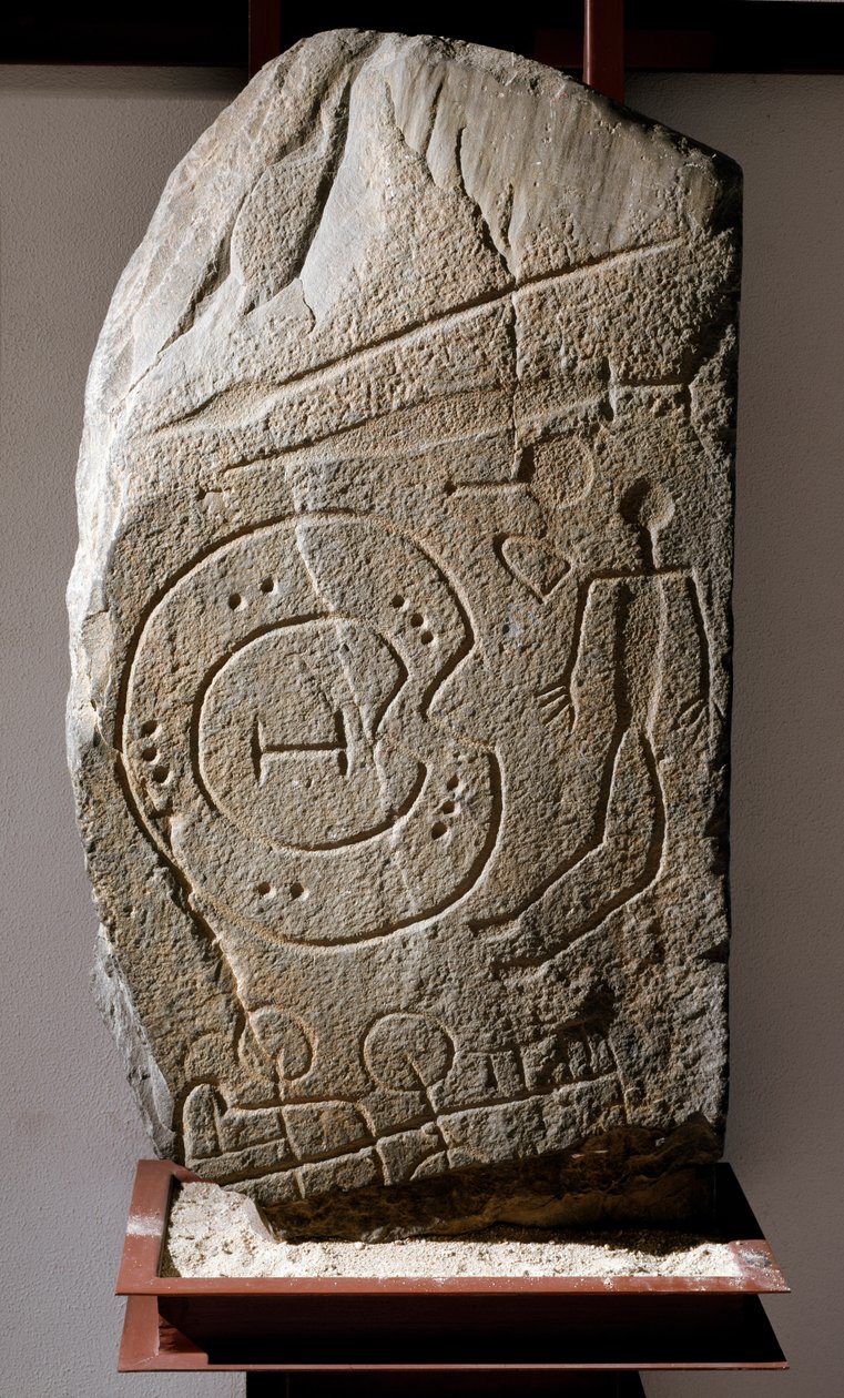Iberic Stele of Solana de Cabanas warrior by Prehistoric Prehistoric