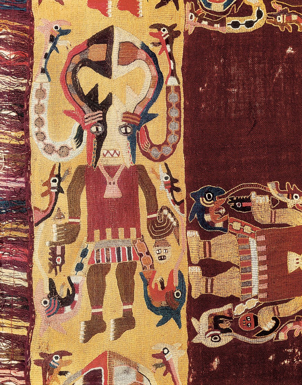 Pre-Columbian civilization: ceremonial officiant wearing a mask by Prehistoric Prehistoric