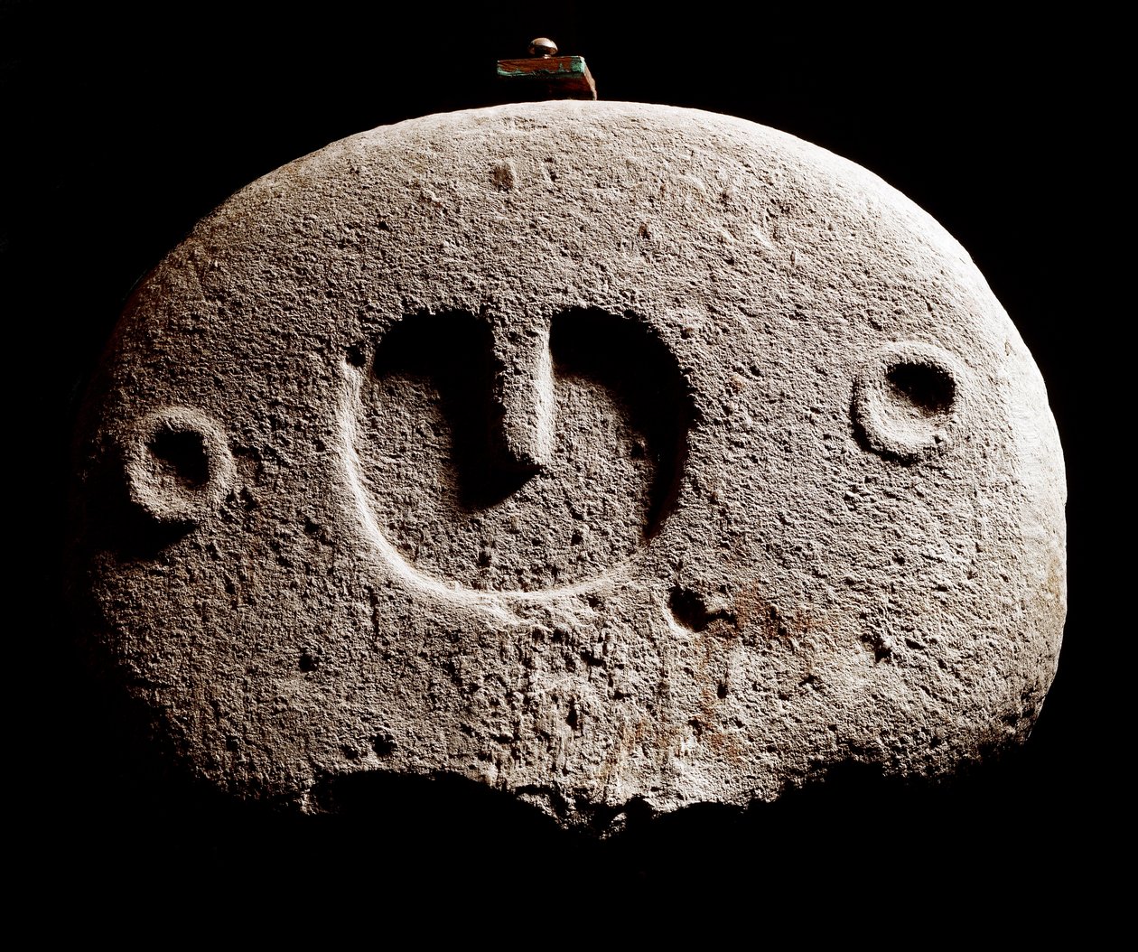 Prehistoric art: Iron Age sculpture from the site of Lunigiana near La Spezia, Italy. 1100-800 BC. La Spezia, Museo Comunale della Civilta Lunigiana by Prehistoric Prehistoric