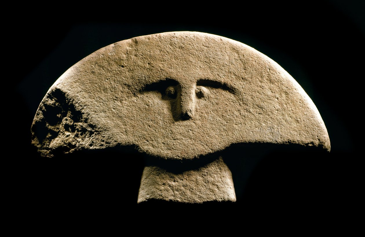Figure Sculpted in the Iron Age (1100-800 BC) by Prehistoric Prehistoric