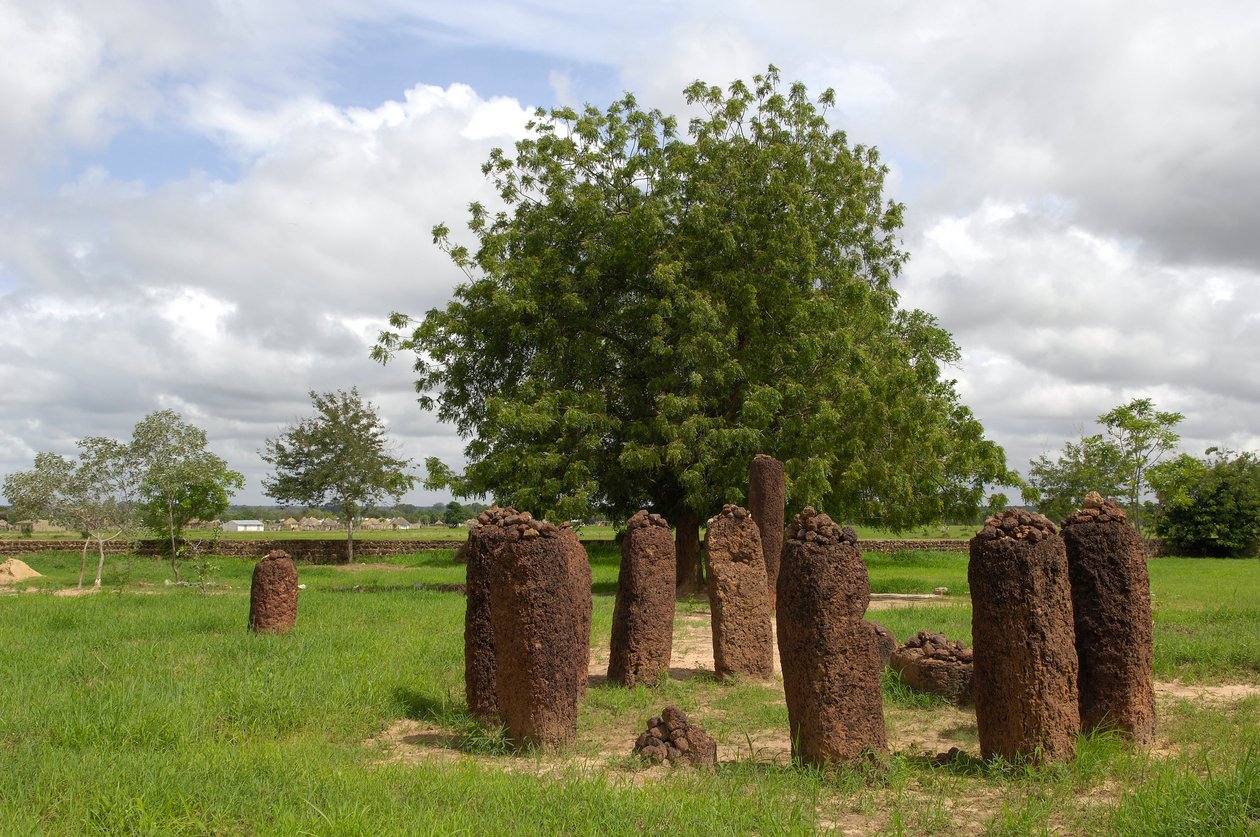 Prehistory: Megalithic circle of stones from Wassu, Gambia (photo) by Prehistoric Prehistoric
