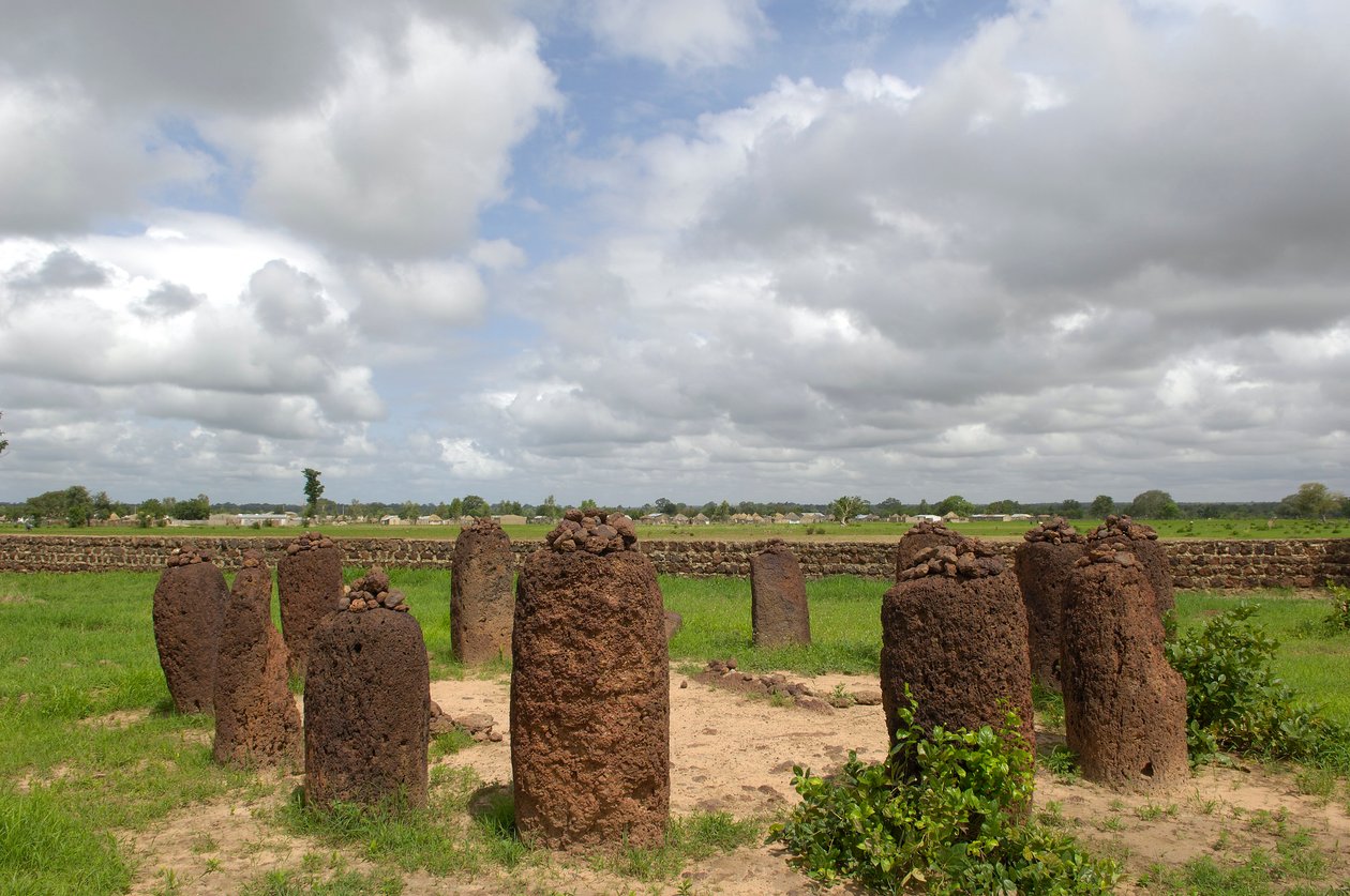 Prehistory: Megalithic circle of stones from Wassu, Gambia (photo) by Prehistoric Prehistoric