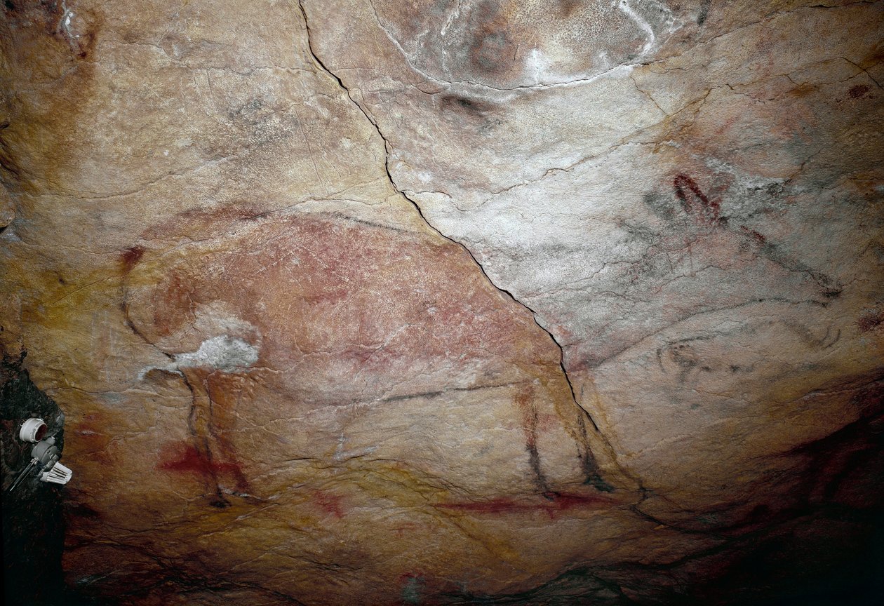 Prehistory: A Deer Rock Painting of the Upper Paleolithic by Prehistoric Prehistoric