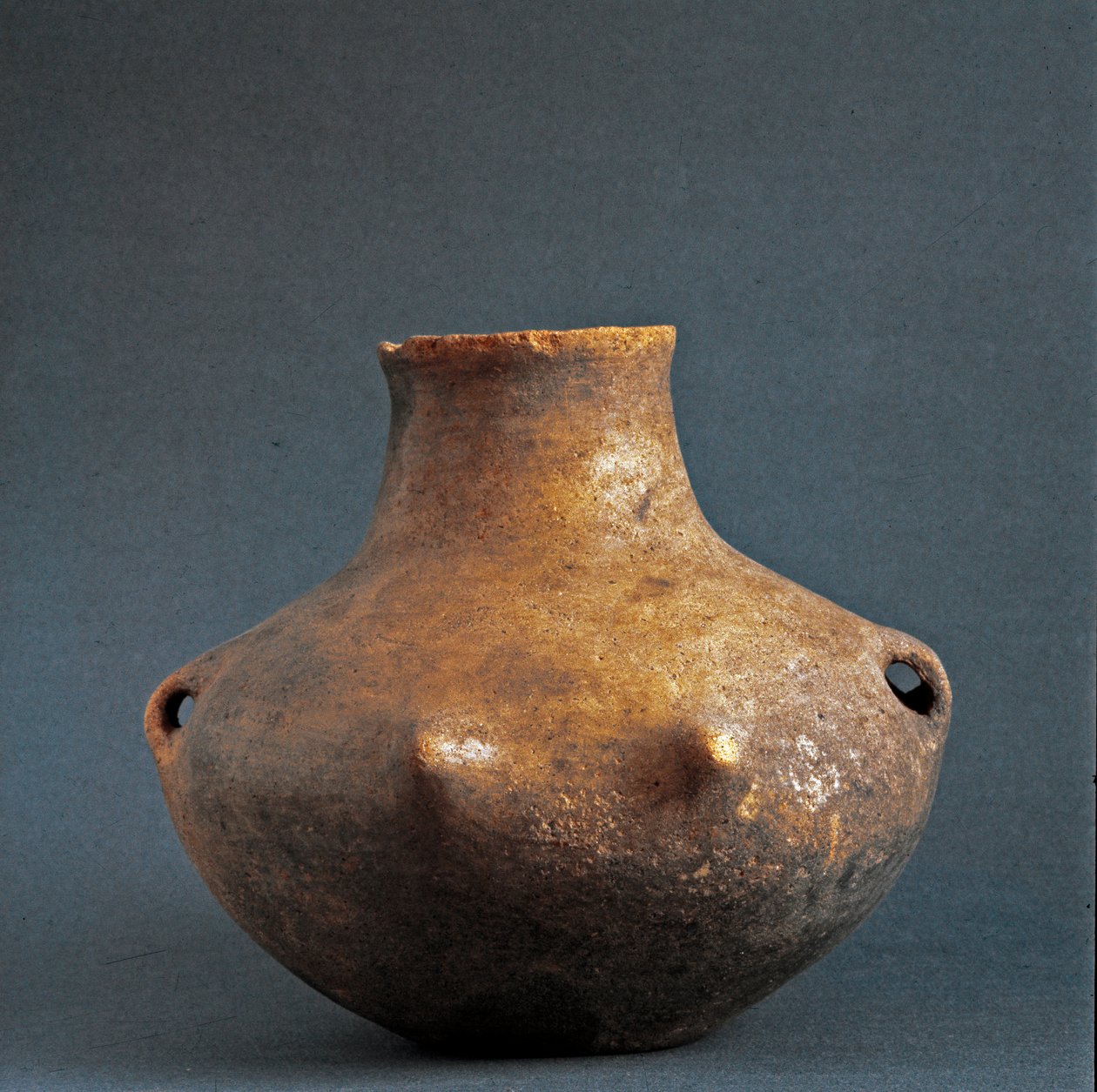 Terracotta vase from the necropolis of Rinaldone. Copper age. Eneolithic. 2200 BC. Museo Nazionale Preistorico Etnografico Luigi Pigorini, Rome by Prehistoric Prehistoric