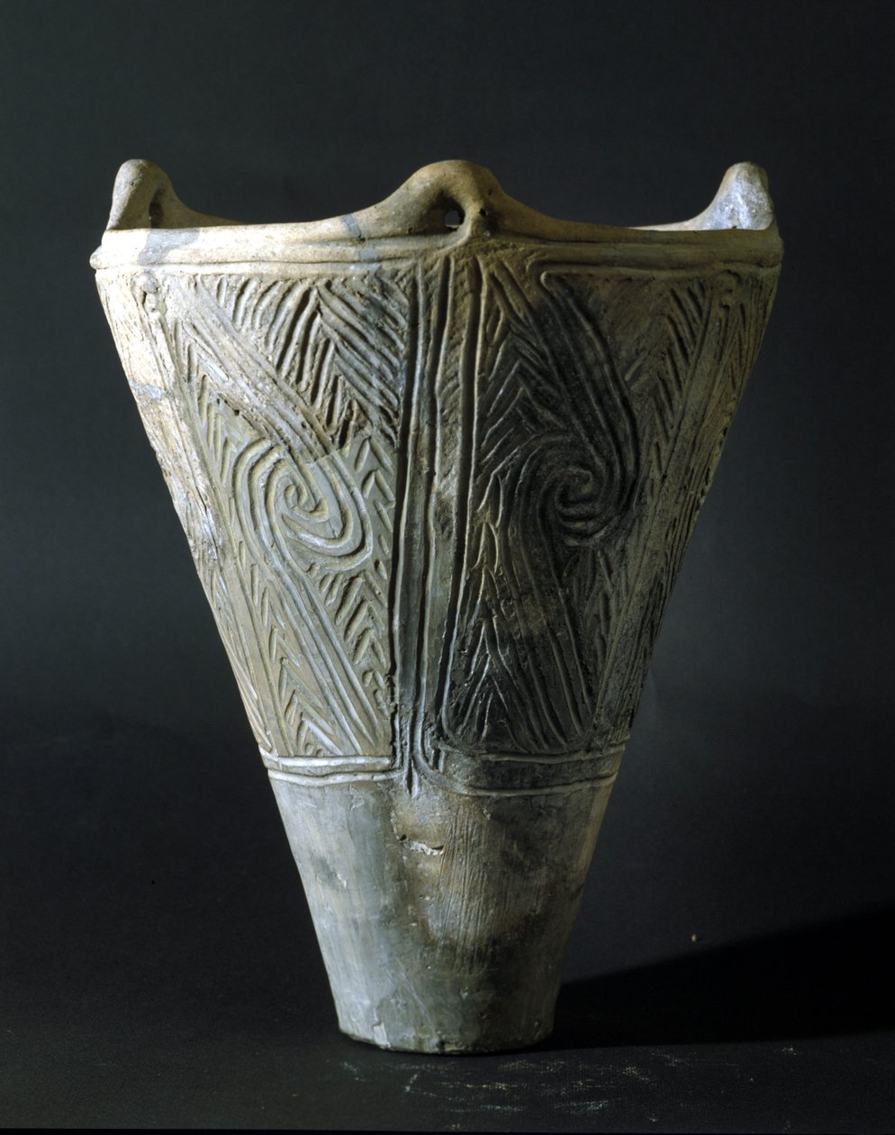 Terracotta Vase from the Jomon Period (Prehistory in Japan). Rome, National Museum of Oriental Art by Prehistoric Prehistoric