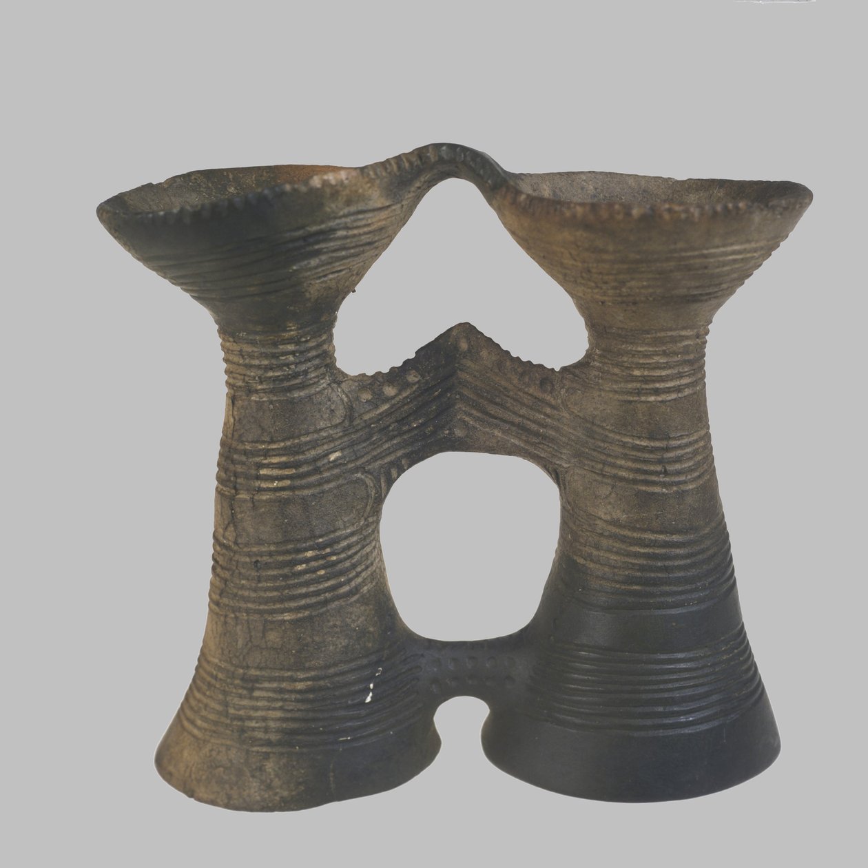 Binocular-Form Vessel, 4400-4200 BC by Prehistoric Russian Culture