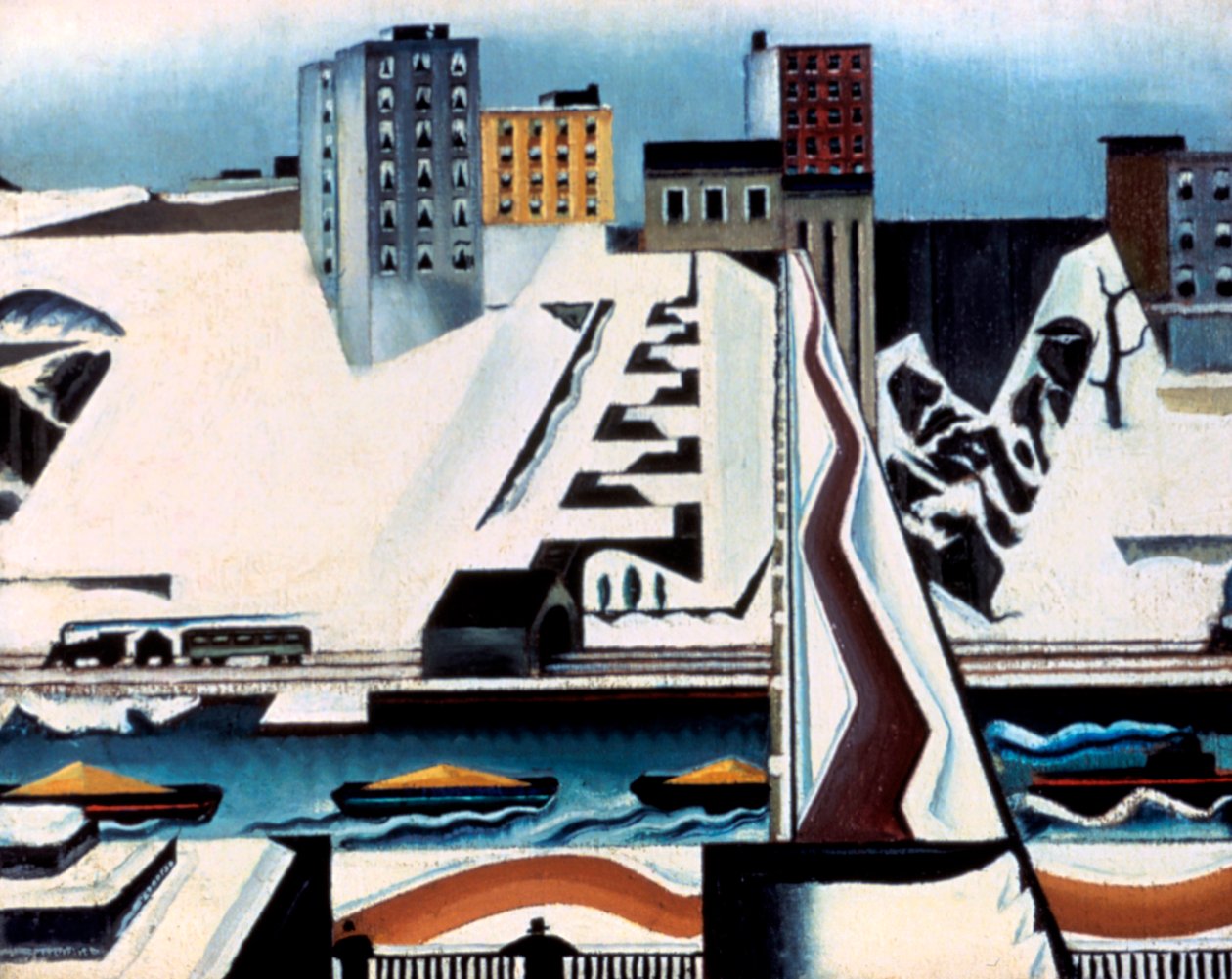 Harlem Rivers, 1928 by William Preston Dickinson