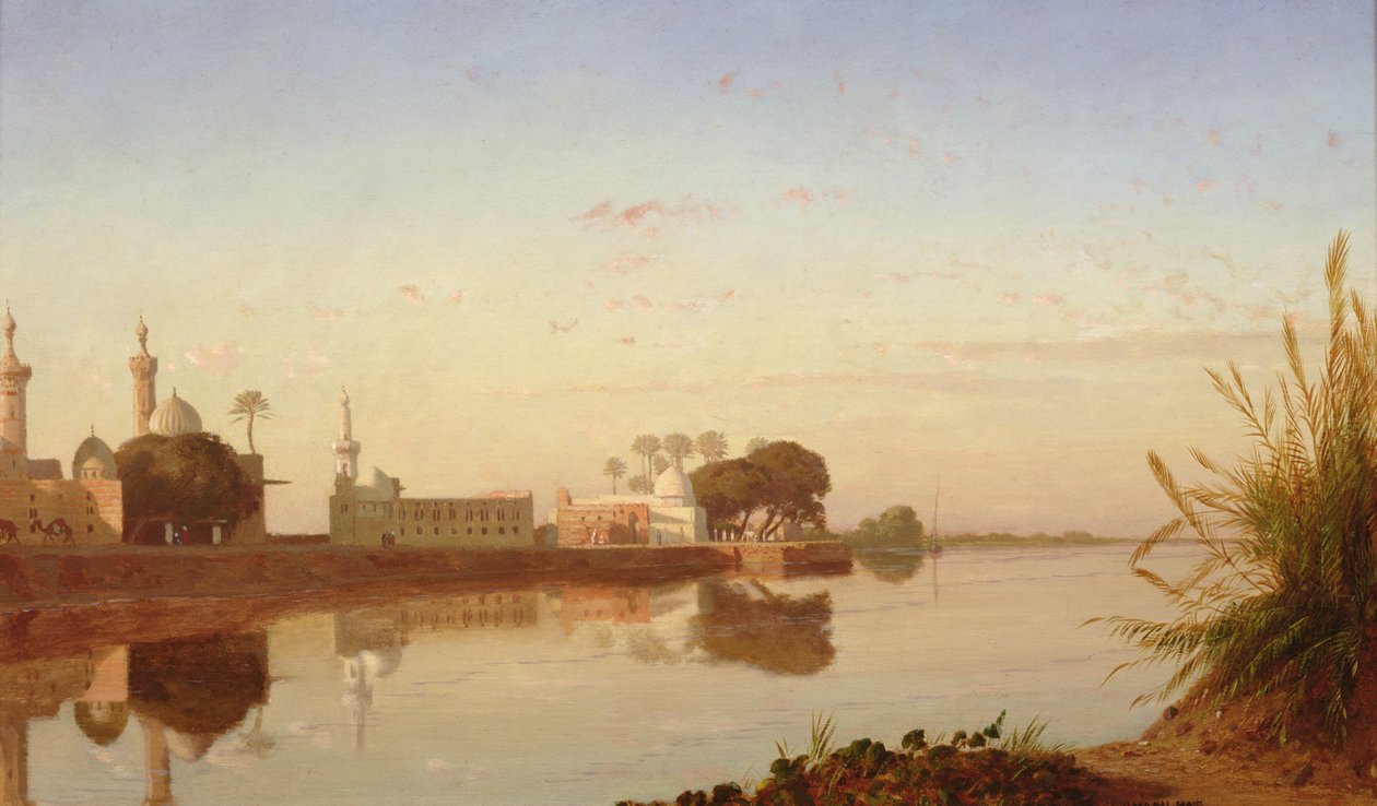 View of the Nile in Lower Egypt by Prosper Georges Antoine Marilhat
