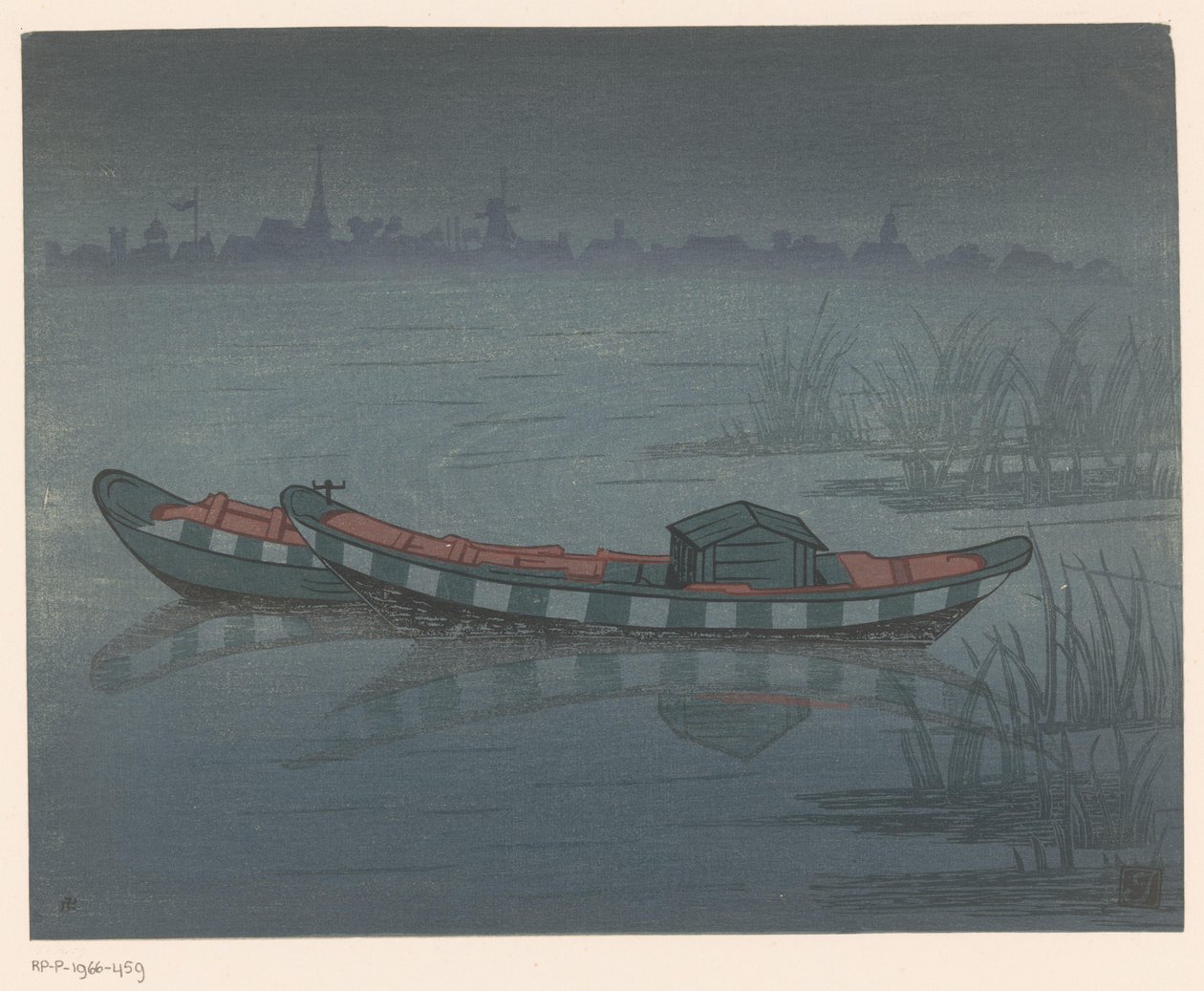Two Rowboats by Prosper Alphonse Isaac