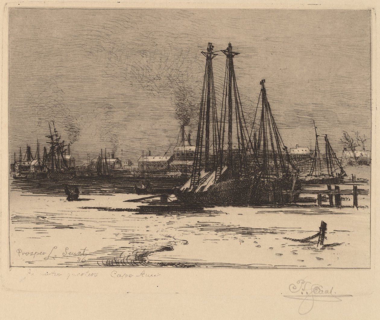 Winter Quarters - Cape Ann by Prosper Louis Senat