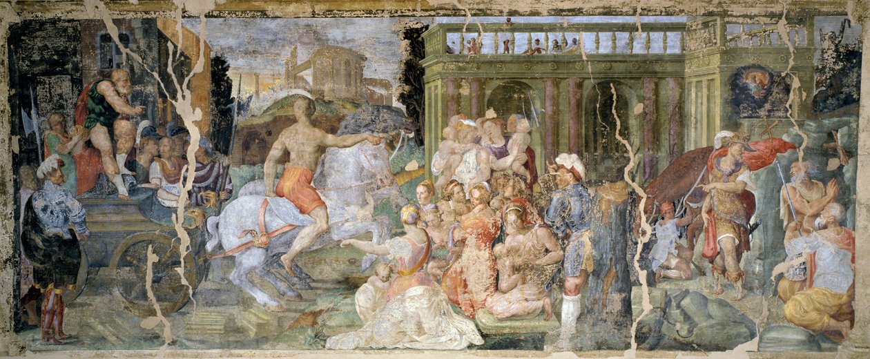 Pope Sylvester and Emperor Constantine stories, hall, Palazzina della Viola, Bologna, Italy by Prospero Fontana