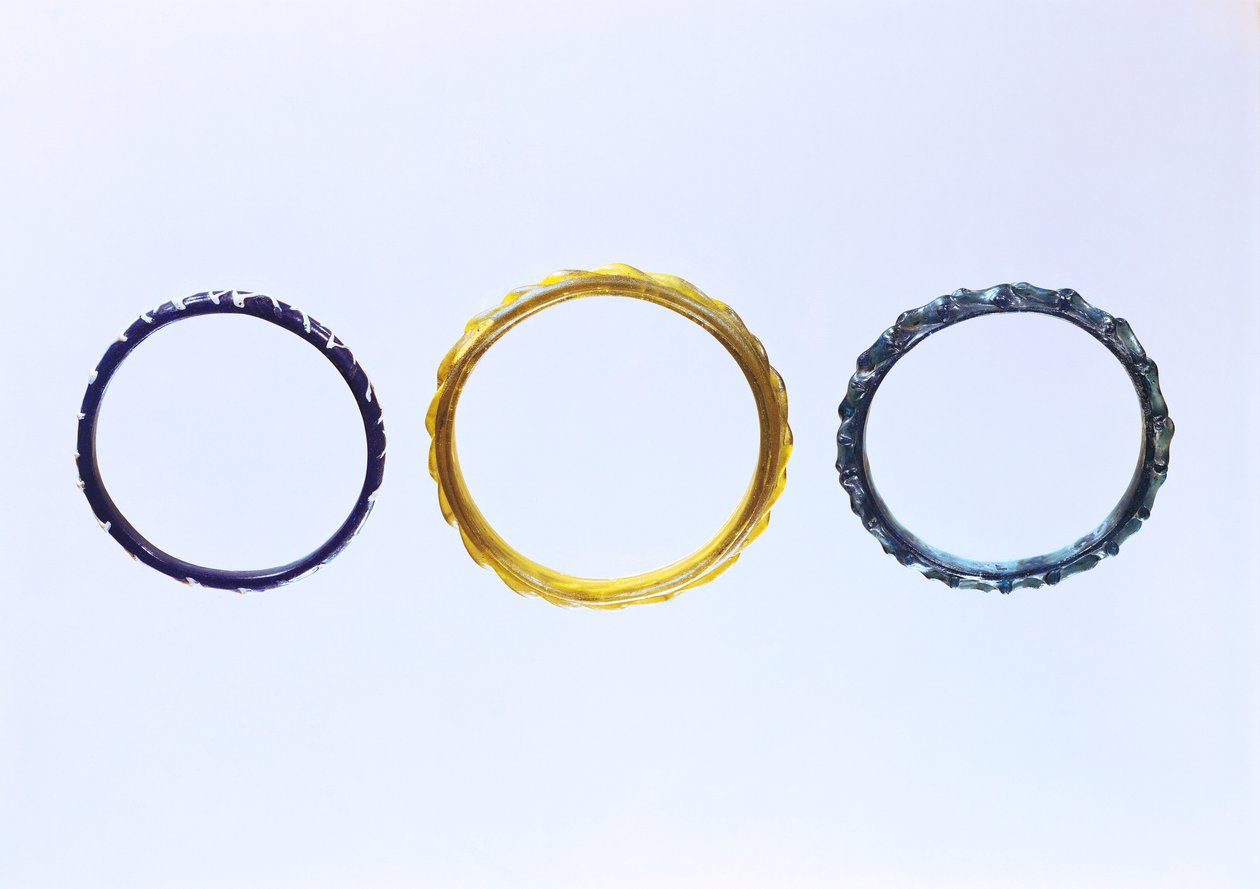 Three Bracelets, from Mathay-Mandeure, 2nd-1st Century BC by Protohistoric