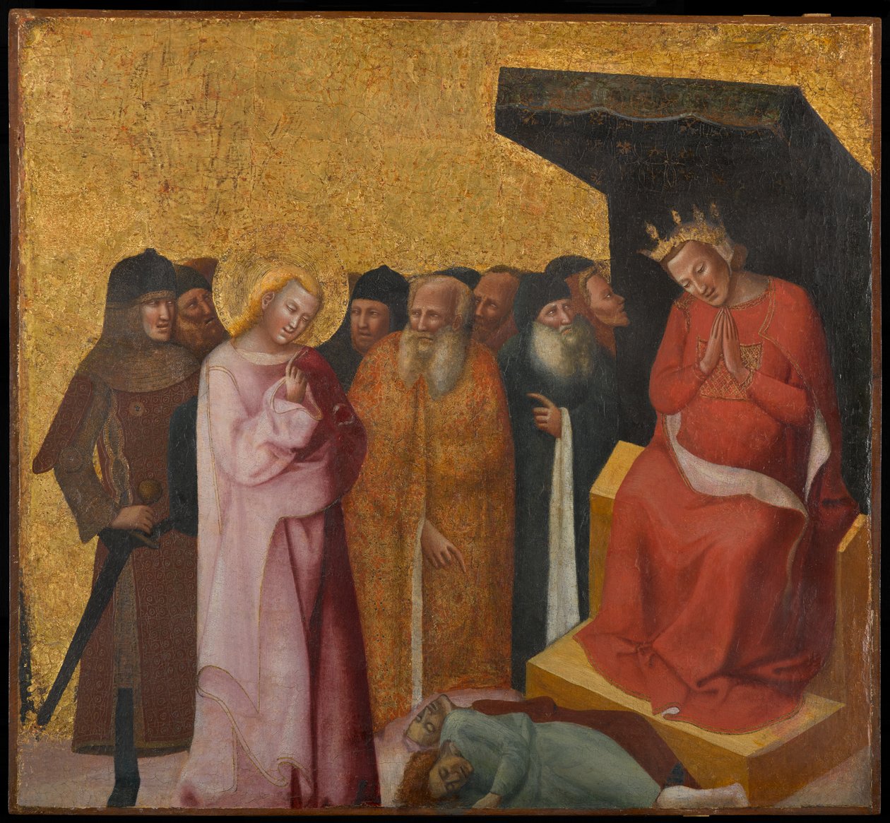 St. John the Evangelist Restoring Two Men to Life by Pseudo Jacopino di Francesco
