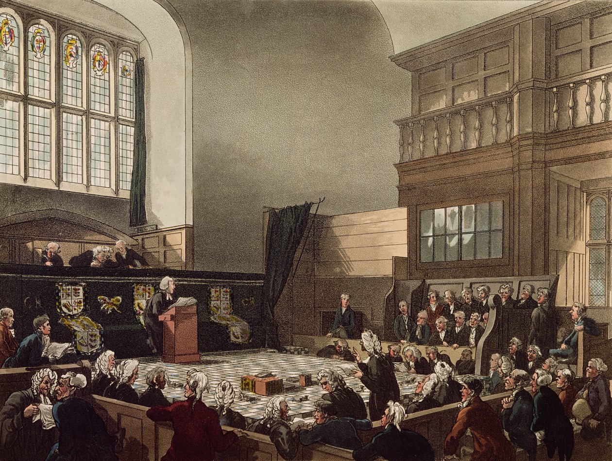 Court of Exchequer, Westminster Hall, from 